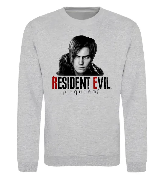 Свитшот Requiem Leon Kennedy Серый меланж фото