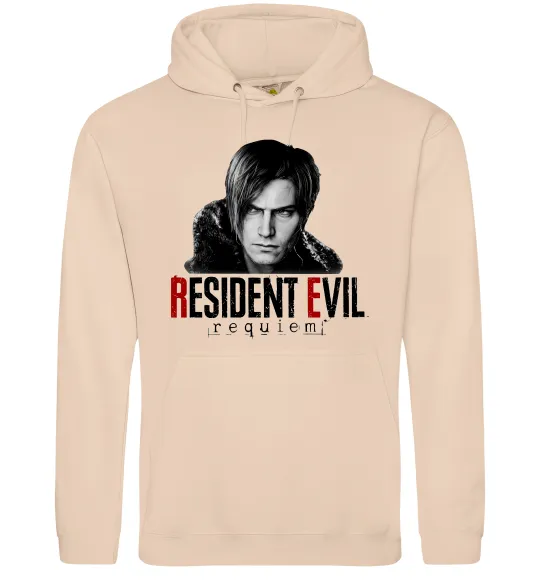 Мужская толстовка (худи) Requiem Leon Kennedy Песочный фото