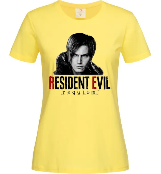 Женская футболка Requiem Leon Kennedy Лимонный фото