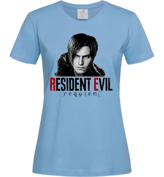 Женская футболка Requiem Leon Kennedy Голубой фото