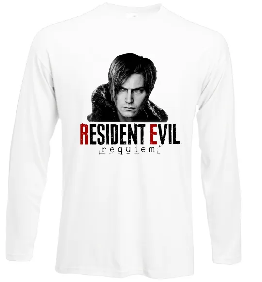 Лонгслів Requiem Leon Kennedy Білий фото