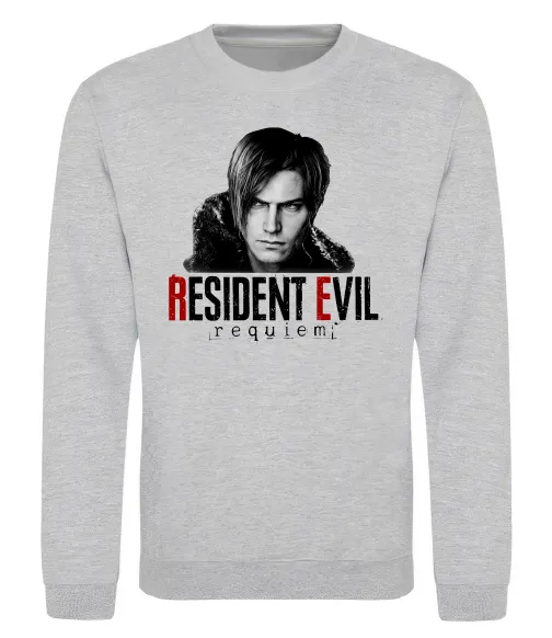 Світшот Requiem Leon Kennedy Сірий меланж фото