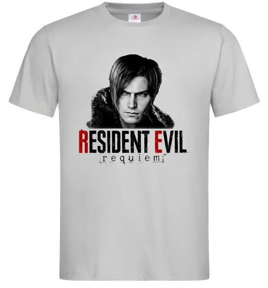 Чоловіча футболка Requiem Leon Kennedy Сірий фото