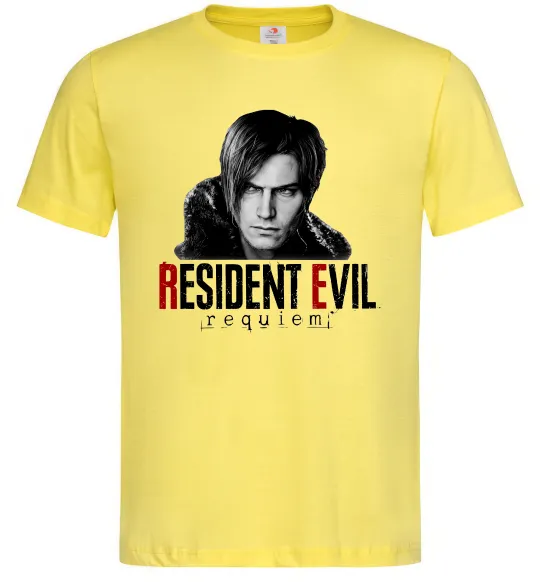 Чоловіча футболка Requiem Leon Kennedy Лимонний фото