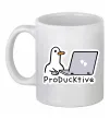 Чашка керамічна proDucktive Білий фото