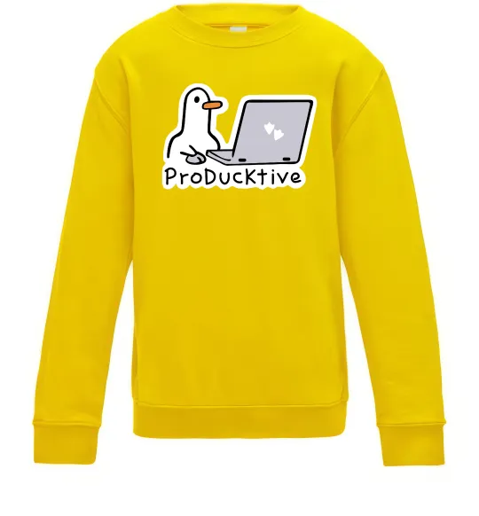 Дитячий світшот proDucktive Сонячно жовтий фото