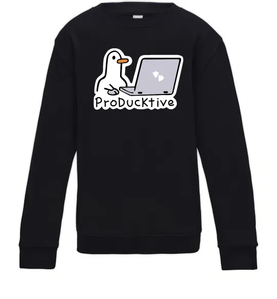 Дитячий світшот proDucktive Чорний фото