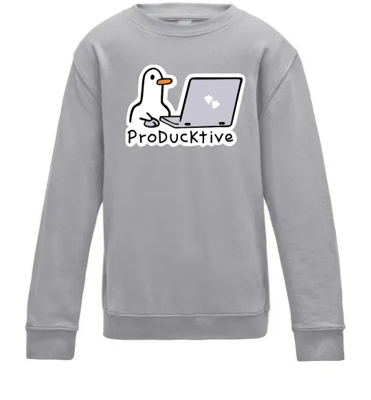 Дитячий світшот proDucktive Сірий меланж фото