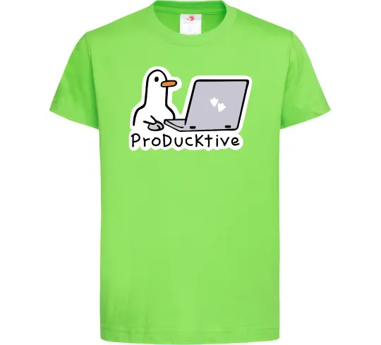 Дитяча футболка proDucktive Лаймовий фото