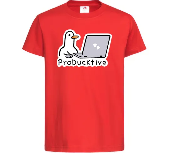 Дитяча футболка proDucktive Червоний фото
