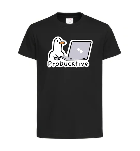 Дитяча футболка proDucktive Чорний фото