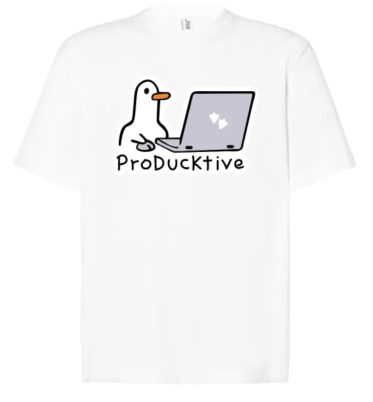 Футболка Оверсайз proDucktive Білий фото