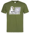 Чоловіча футболка proDucktive Оливковий фото