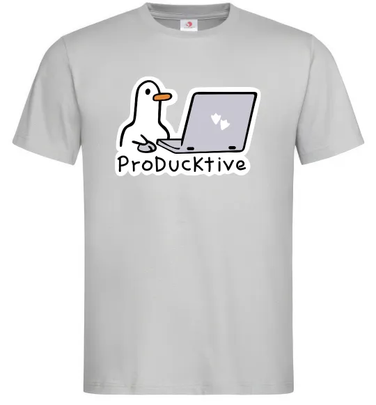 Чоловіча футболка proDucktive Сірий фото