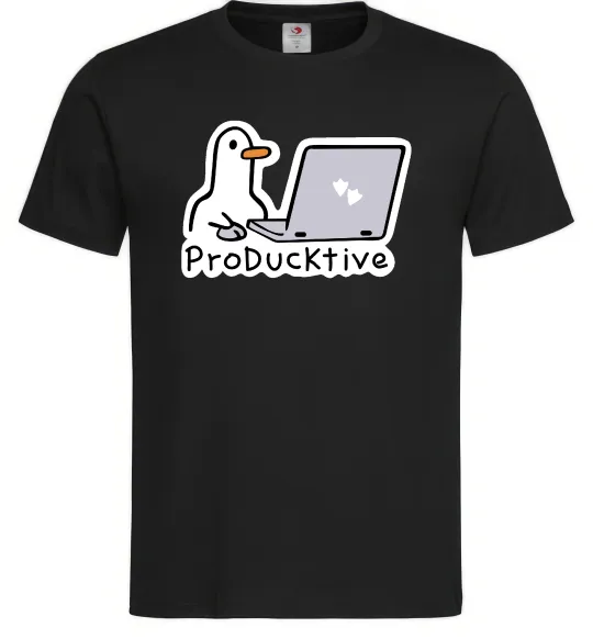 Чоловіча футболка proDucktive Чорний фото