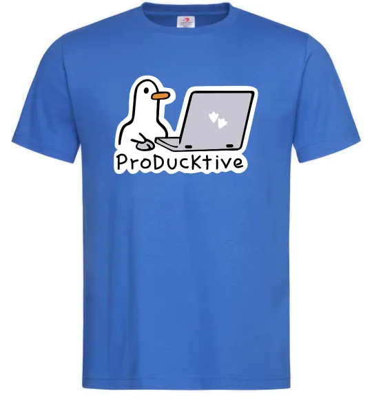 Чоловіча футболка proDucktive Яскраво-синій фото