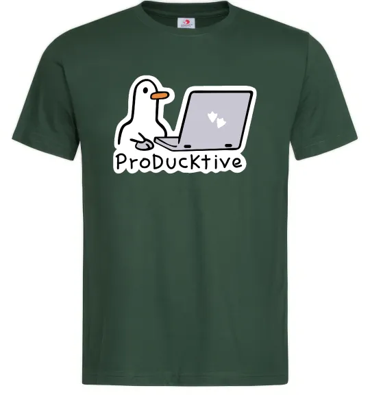 Чоловіча футболка proDucktive Темно-зелений фото