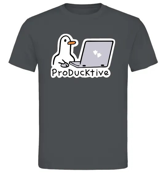 Чоловіча футболка proDucktive Графіт фото