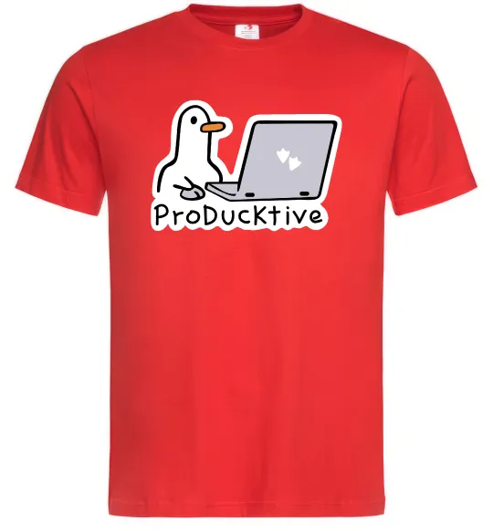 Чоловіча футболка proDucktive Червоний фото