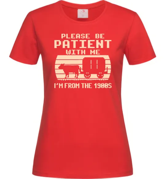 Женская футболка I`m from 1900s Красный фото