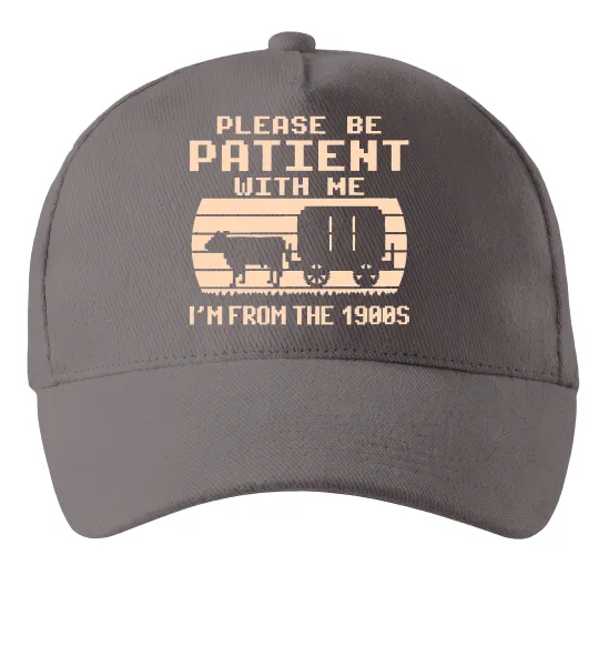 Кепка I`m from 1900s Серый фото