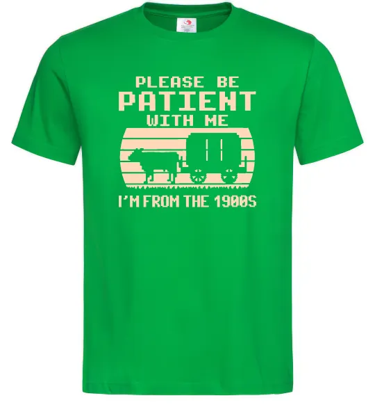 Мужская футболка I`m from 1900s Зеленый фото