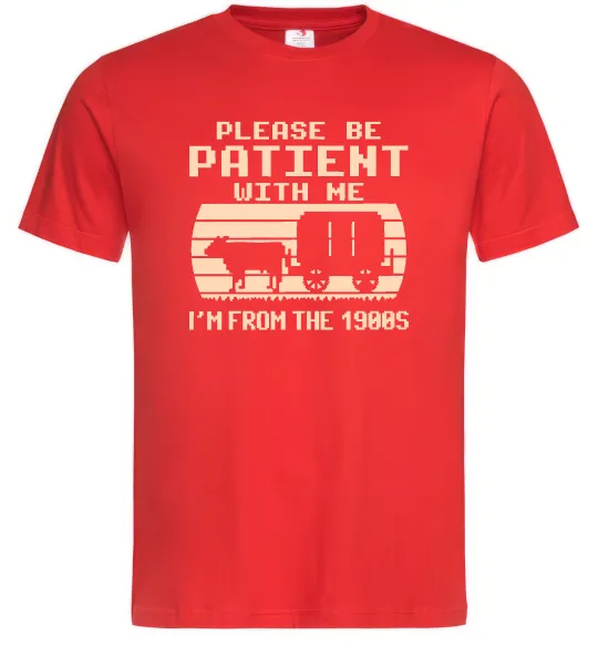 Мужская футболка I`m from 1900s Красный фото