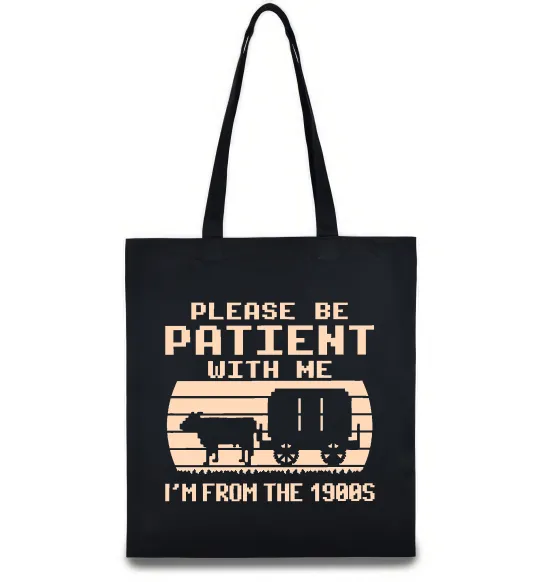 Эко-сумка I`m from 1900s Черный фото