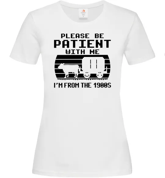 Женская футболка I`m from 1900s Белый фото