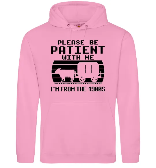 Женская толстовка (худи) I`m from 1900s Розовый фото