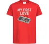 Дитяча футболка Gamepad first love Червоний фото