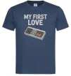 Мужская футболка Gamepad first love Темно-синий фото