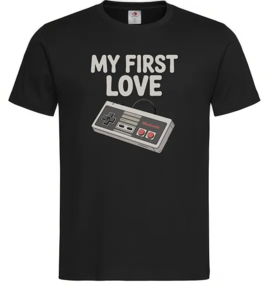 Мужская футболка Gamepad first love Черный фото