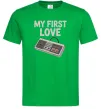 Мужская футболка Gamepad first love Зеленый фото