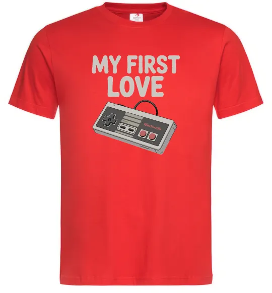 Мужская футболка Gamepad first love Красный фото
