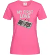 Женская футболка Gamepad first love Ярко-розовый фото
