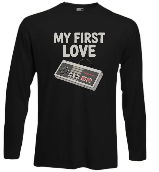 Лонгслив Gamepad first love Черный фото
