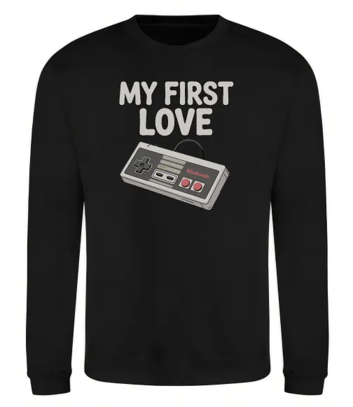 Світшот Gamepad first love Чорний фото