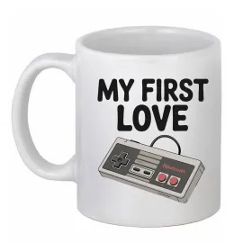 Чашка керамическая Gamepad first love Белый фото