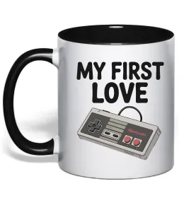 Чашка с цветной ручкой