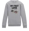 Детский Свитшот Gamepad first love Серый меланж фото