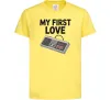 Дитяча футболка Gamepad first love Лимонний фото