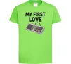 Дитяча футболка Gamepad first love Лаймовий фото