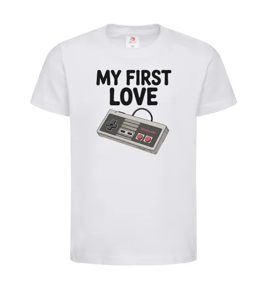 Дитяча футболка Gamepad first love Білий фото