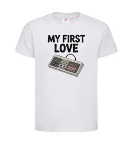Дитяча футболка Gamepad first love Білий фото