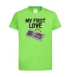 Дитяча футболка Gamepad first love Лаймовий фото