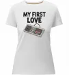 Жіноча преміум футболка Gamepad first love Білий фото