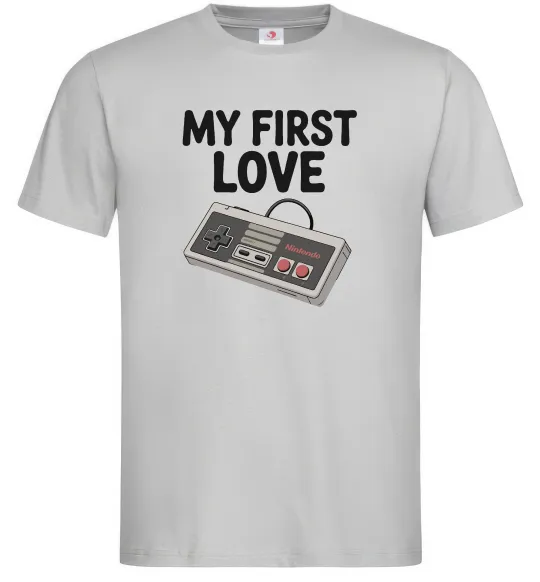 Мужская футболка Gamepad first love Серый фото