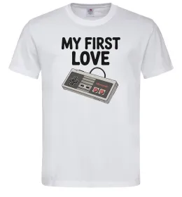 Мужская футболка Gamepad first love Белый фото