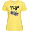 Женская футболка Gamepad first love Лимонный фото